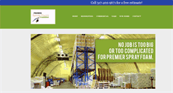 Desktop Screenshot of premiersprayfoamindiana.com
